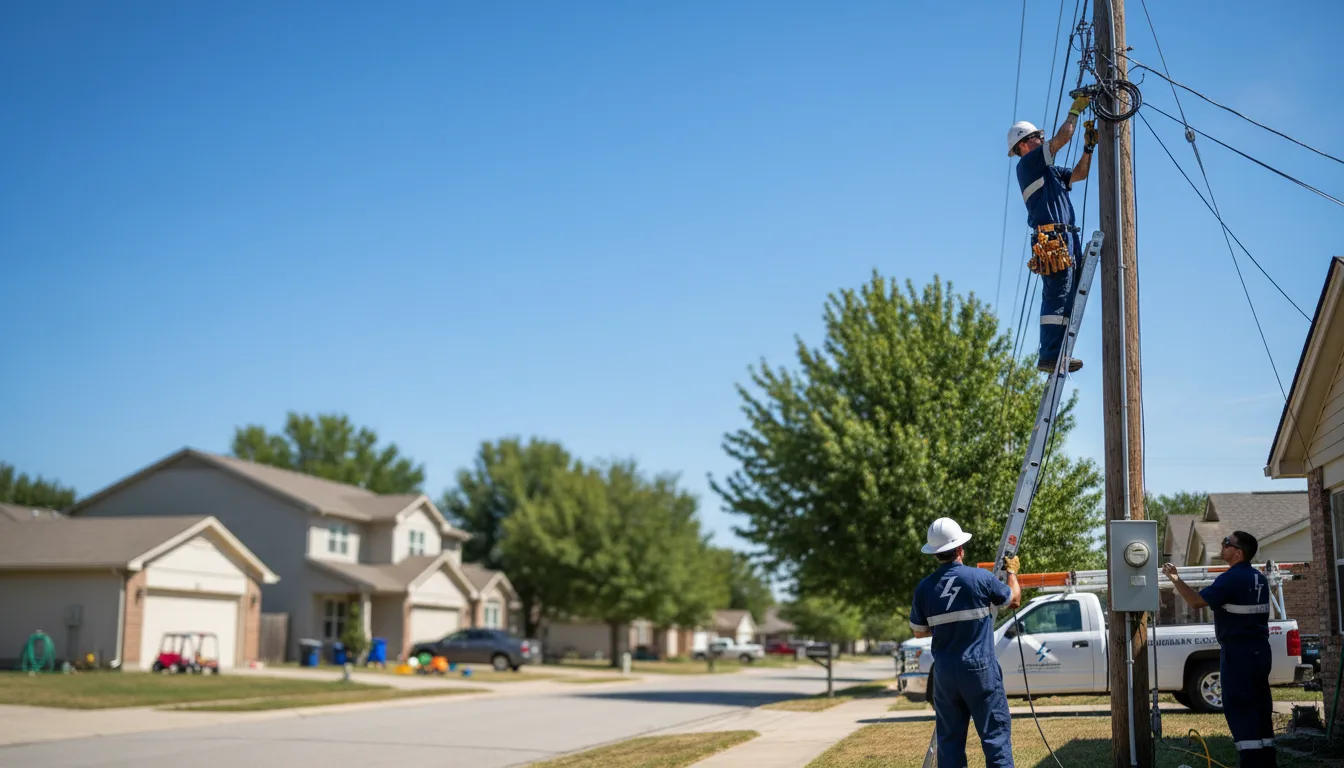 Residential electrician providing installation services in Whelen Springs, AR